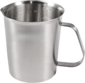 Metal Measuring Cup with Handle (Upgraded, 3 Marking Including Cup/ML/Ounce Scale), 16 Ounces (0.5 Liter, 2 Cup)