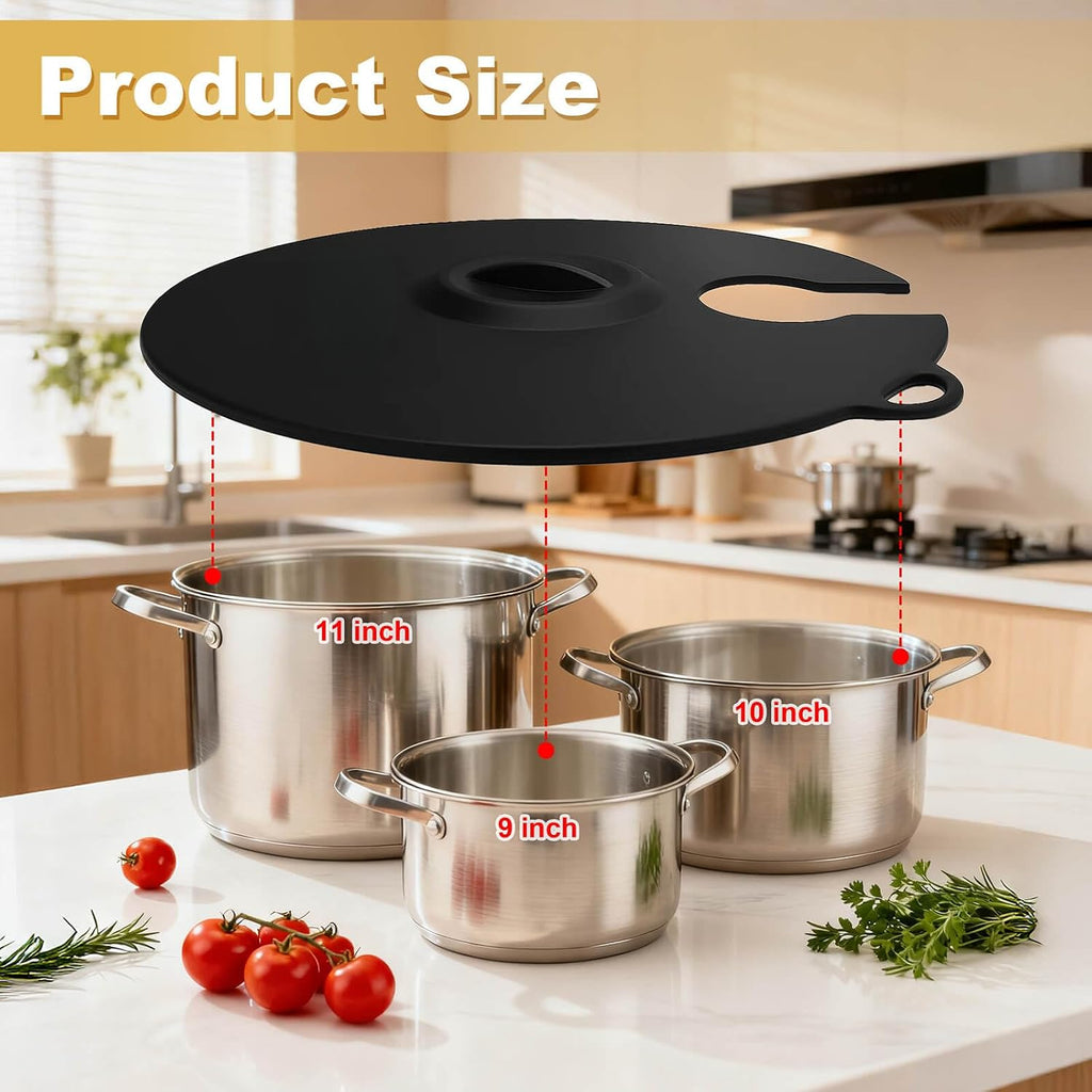 Sous Vide Precision Cooker Silicone Lids, Fits up to 11 pot, Compatible with Anova/Joule/Inkbird Culinary Sous Vide Precision Cookers, Prevent Water Evaporation and Retain Flavor (Black)