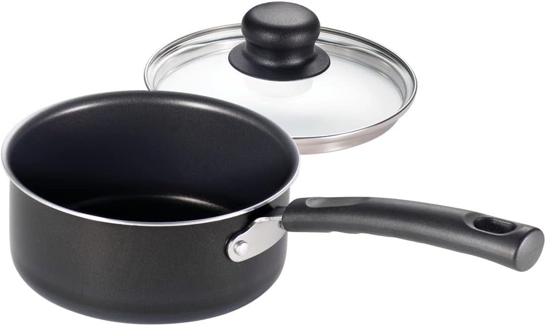 Primaware 15-Piece Non Stick Pots and Pans Set, Storm | Aluminum Nonstick Cookware Kitchen Set with Cooking Utensils